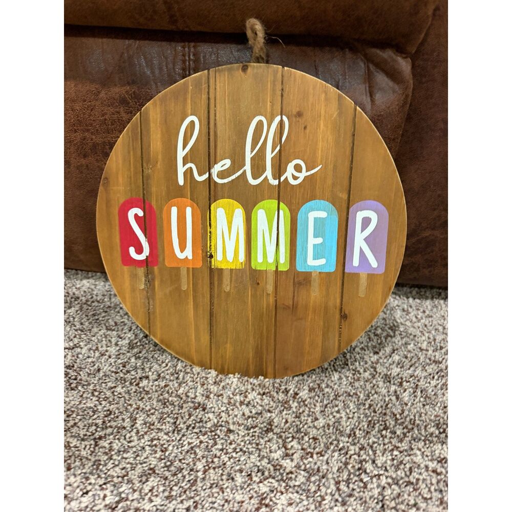 Hello Summer sign